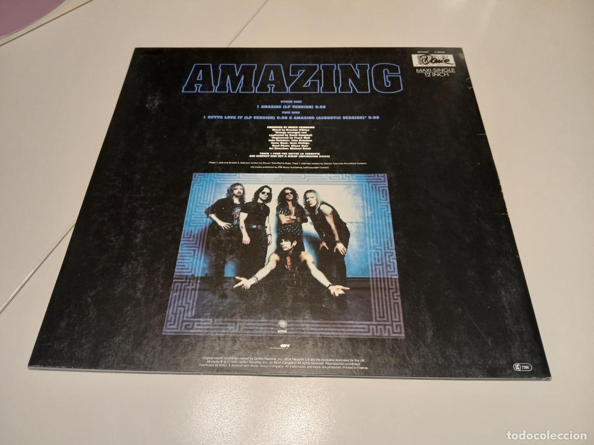 Discos de vinilo: Aerosmith &lrm;&ndash; Amazing- (1993) maxi-single - Foto 8