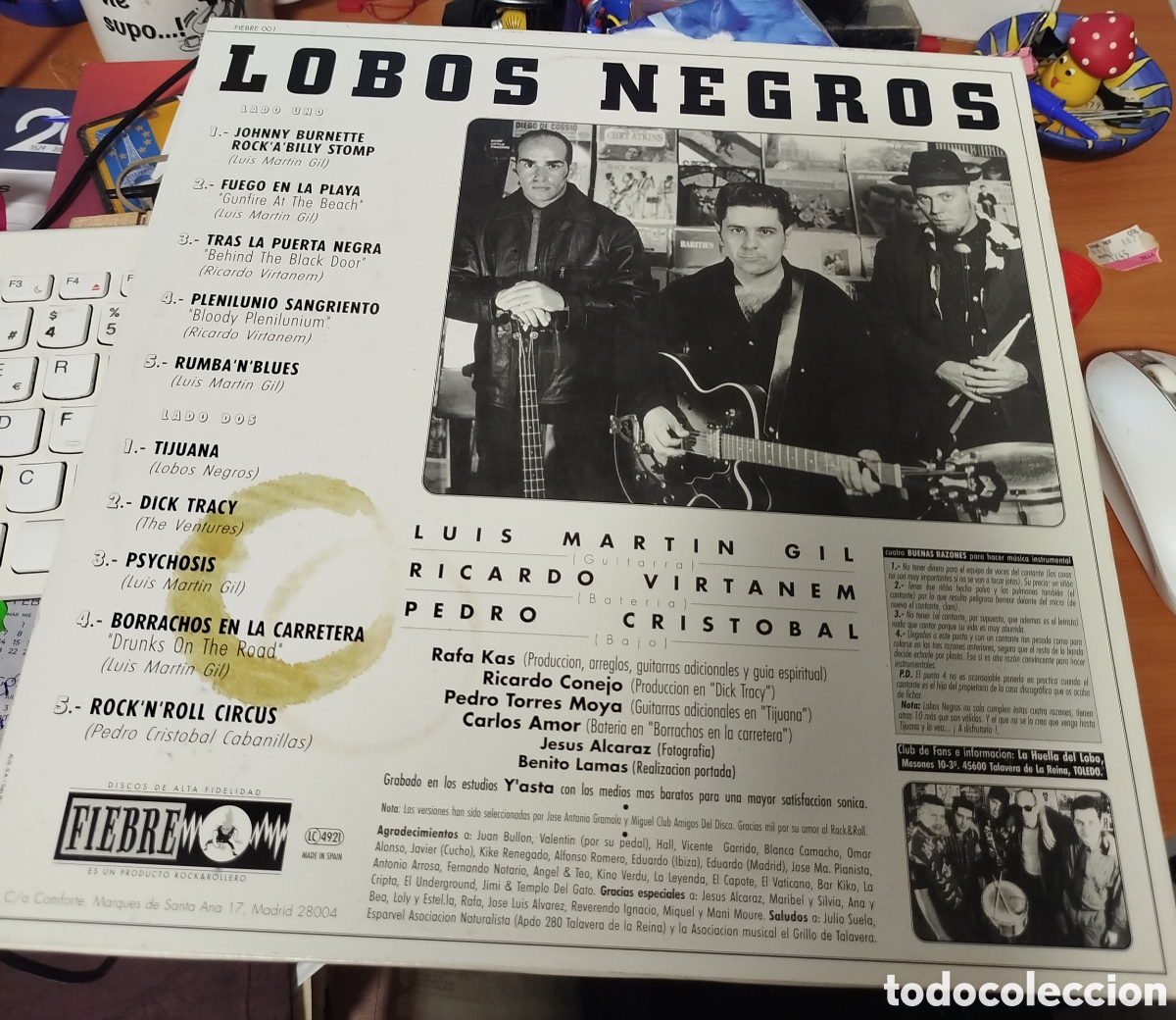 Discos de vinilo: Lobos Negros&nbsp;&lrm;&ndash;&nbsp;Instrumentales - Foto 2