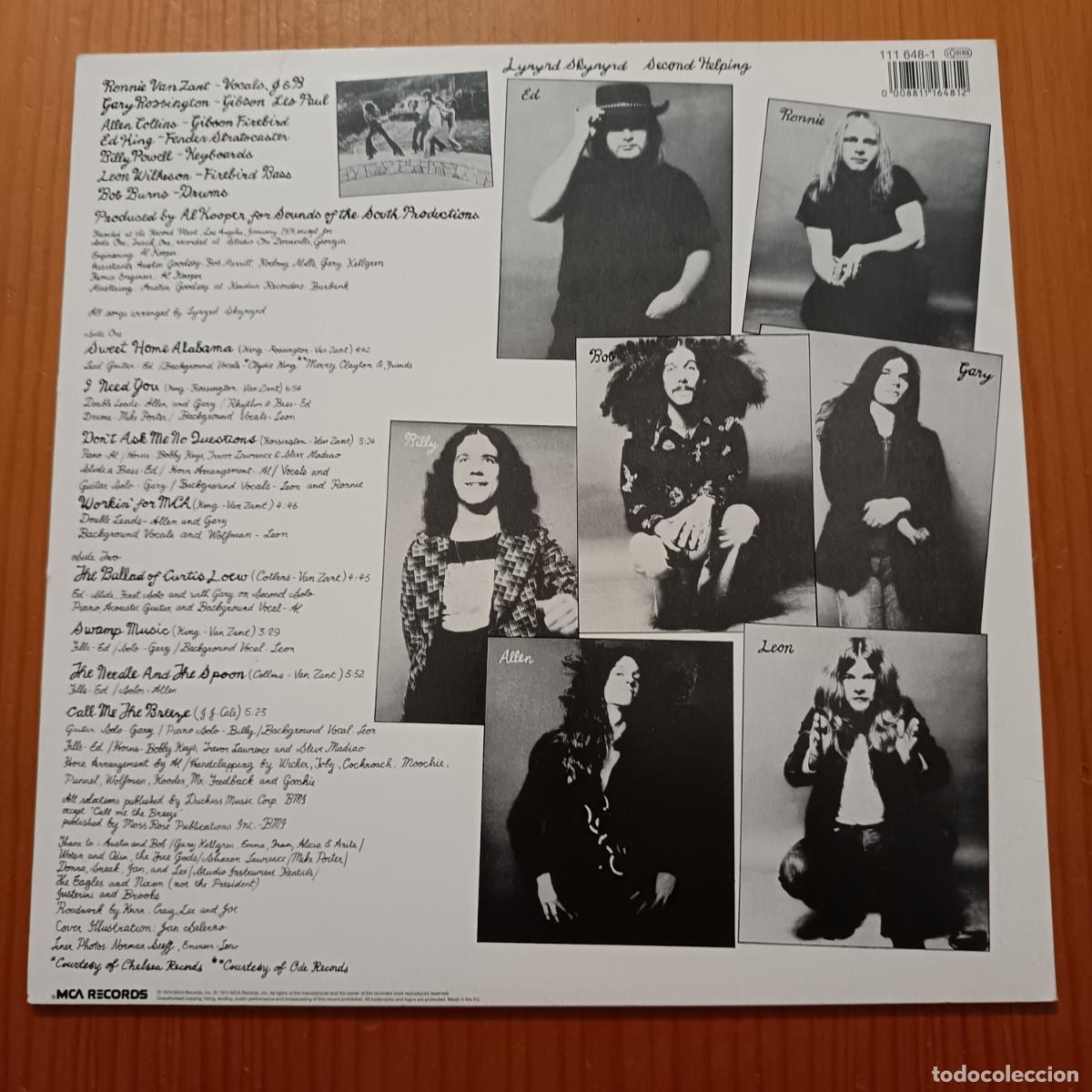Discos de vinilo: VINILO SECOND HELPING LYNYR SKYNYRD 1974 - Foto 2
