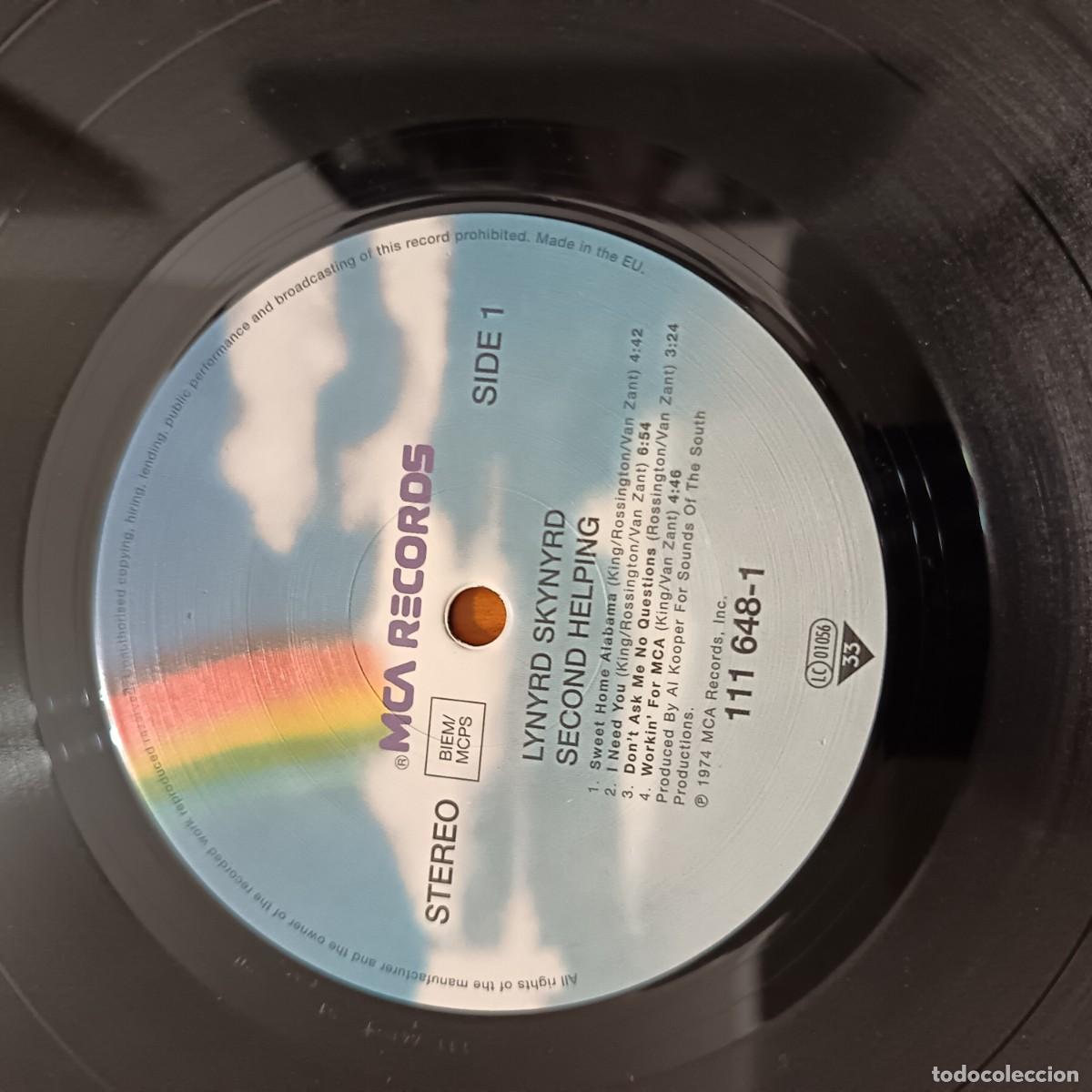 Discos de vinilo: VINILO SECOND HELPING LYNYR SKYNYRD 1974 - Foto 5