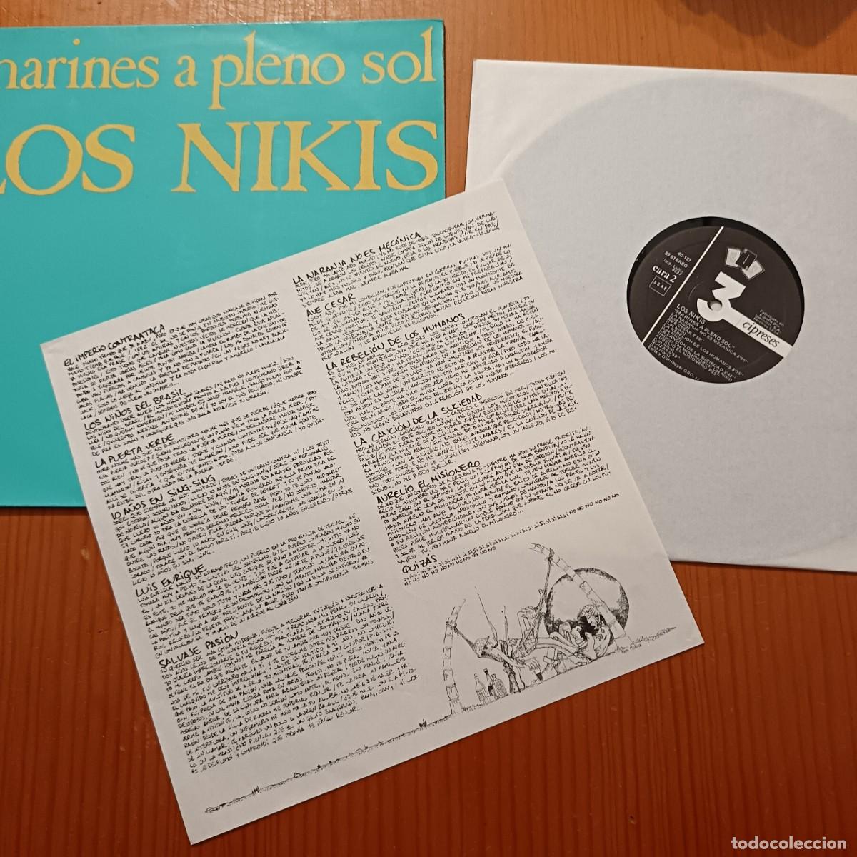 Discos de vinilo: VINILO LOS NIKIS MARINES A PLENO SOL - Foto 3