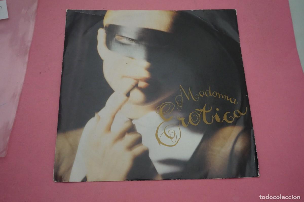 Discos de vinilo: SINGLE - MADONNA - EROTICA - DISCO EN EXCELENTE ESTADO - Foto 2