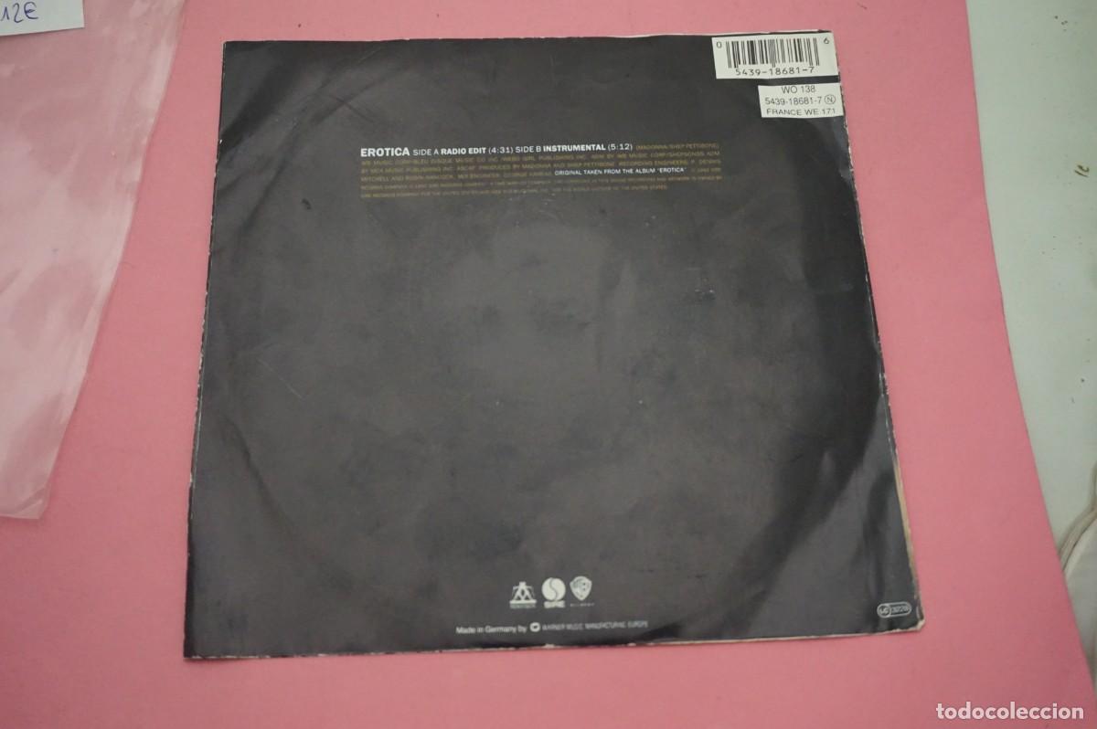 Discos de vinilo: SINGLE - MADONNA - EROTICA - DISCO EN EXCELENTE ESTADO - Foto 5