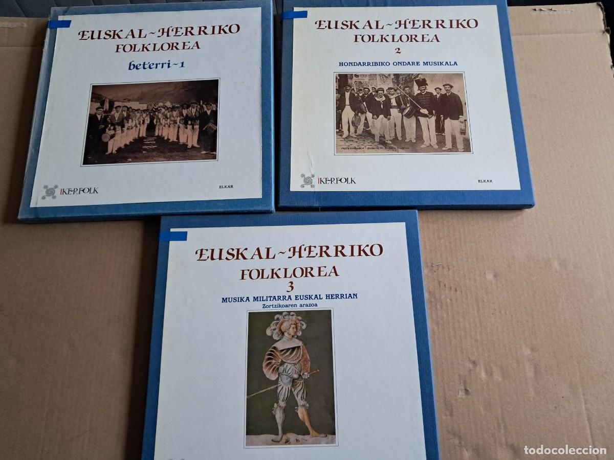 Discos de vinilo: EUSKAL HERRIKO FOLKLOREA VOL 1 , 2 Y 3 BOX LP - Foto 1