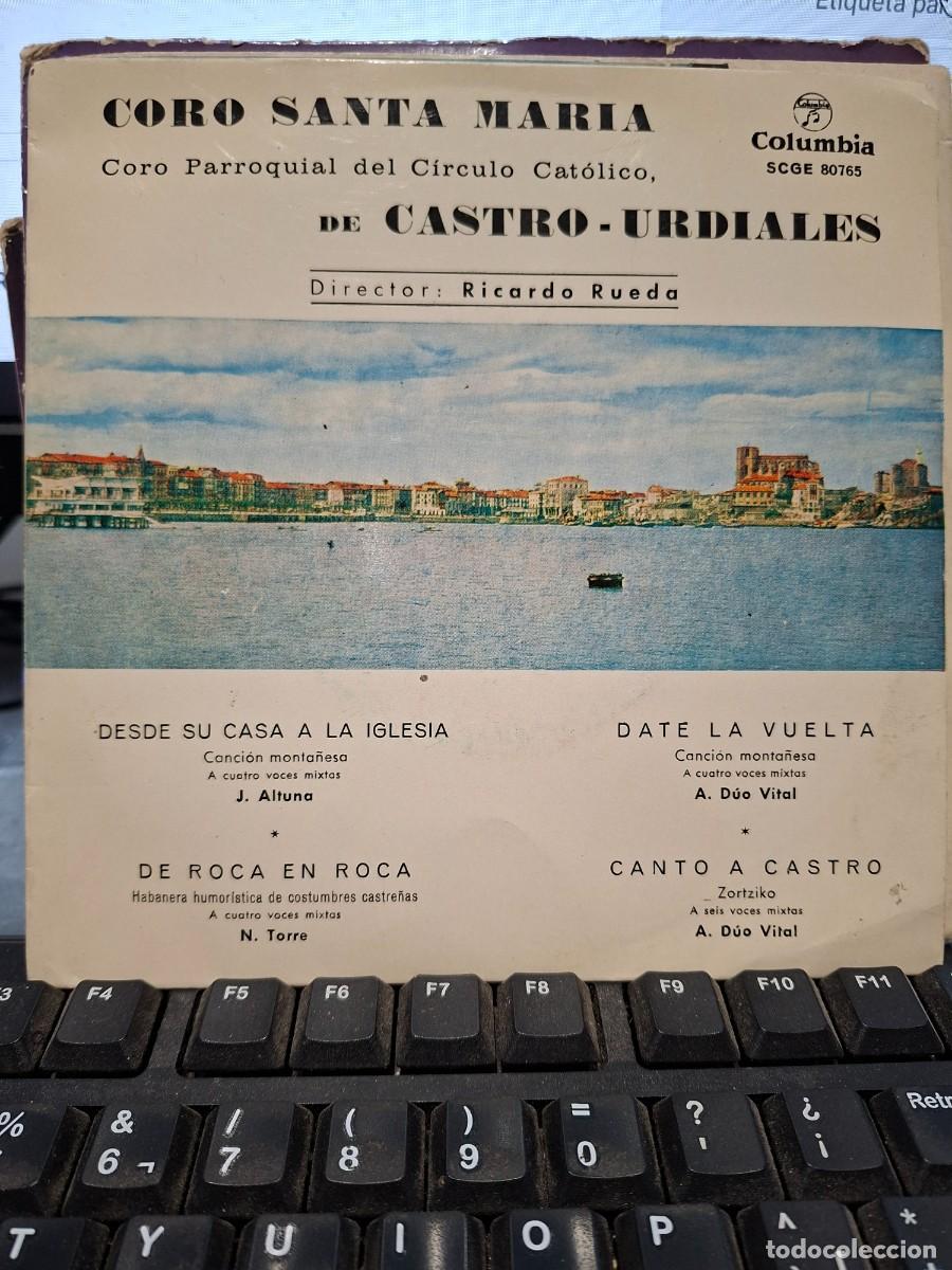 Disques de vinyle: CORO SANTA MARIA DE CASTRO URDIALES - CANTABRIA - DESDE SU CASA A LA IGLESIA - EP DE VINILO - C-30
