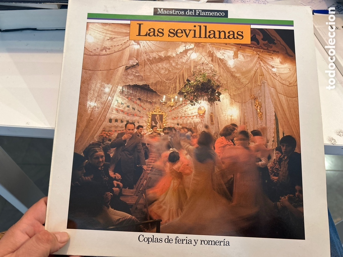 Disques de vinyle: Maestros del flamenco: las sevillanas. Lp vinilo