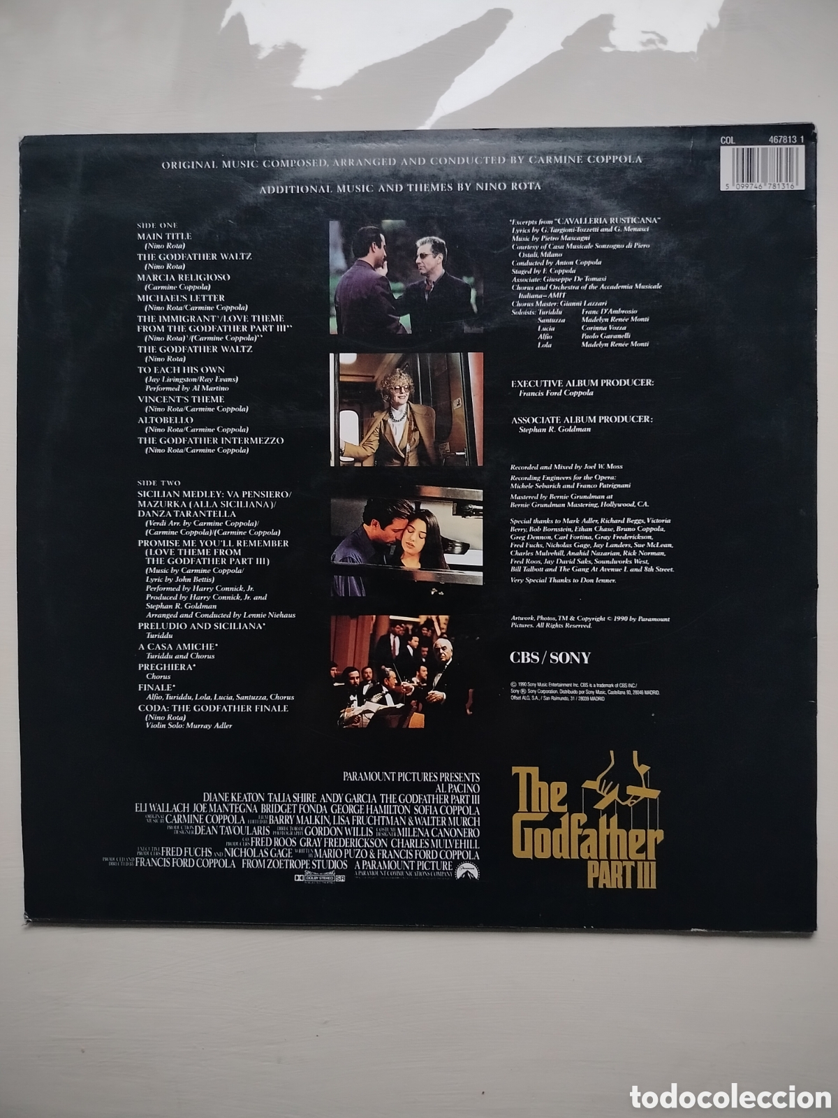 Discos de vinilo: El Padrino Parte III LP - Foto 2