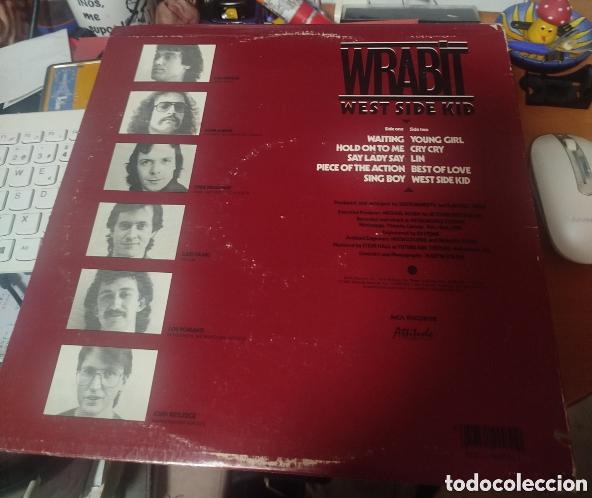 Discos de vinilo: Wrabit - West side kid - Foto 2