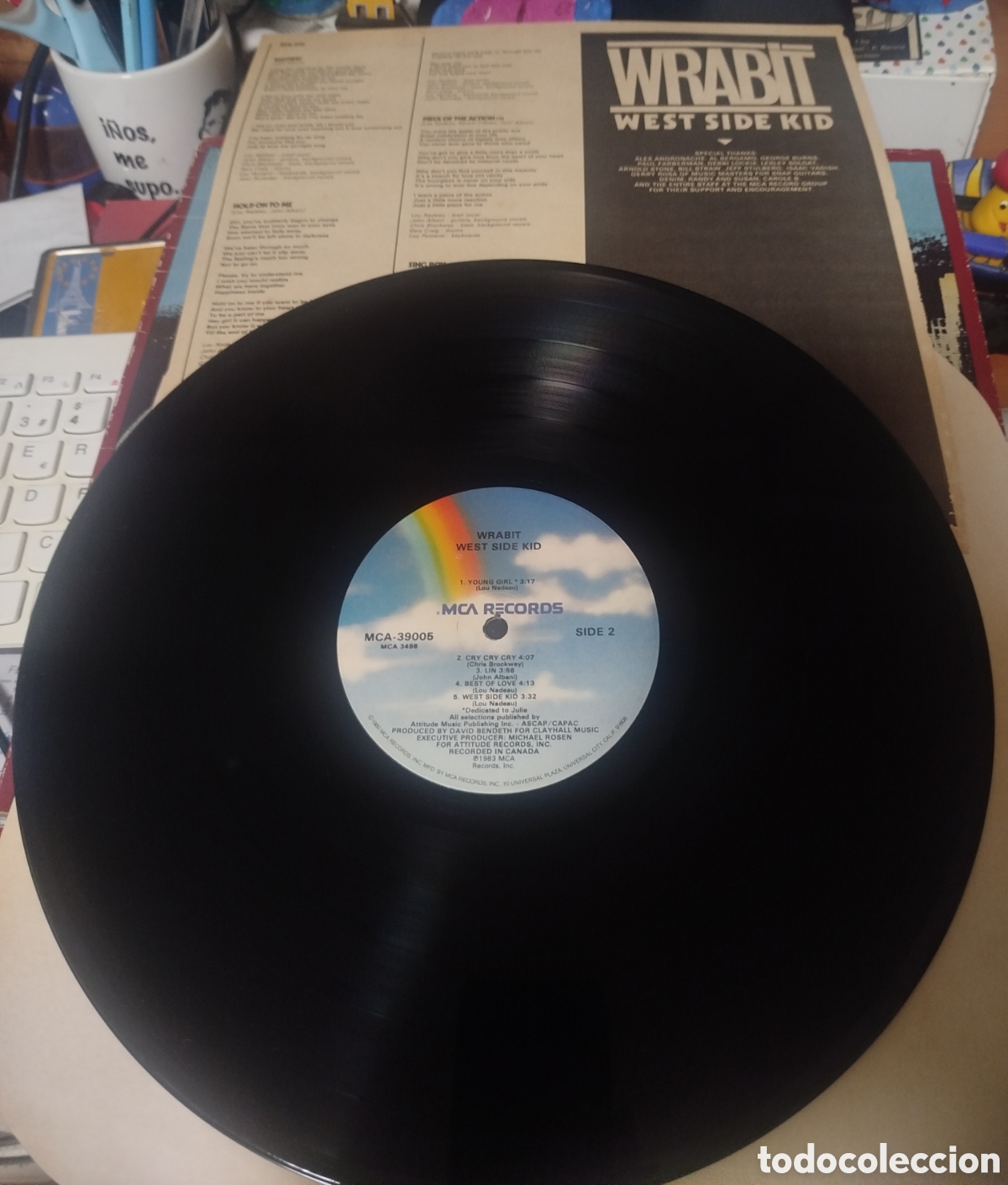 Discos de vinilo: Wrabit - West side kid - Foto 3