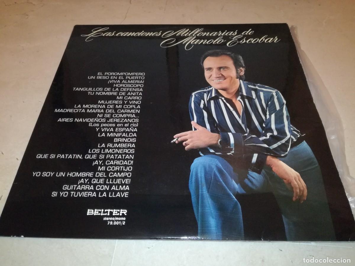 Disques de vinyle: LAS CANCIONES MILLONARIAS DE MANOLO ESCOBAR-DOBLE LP-ORIGINAL 1975