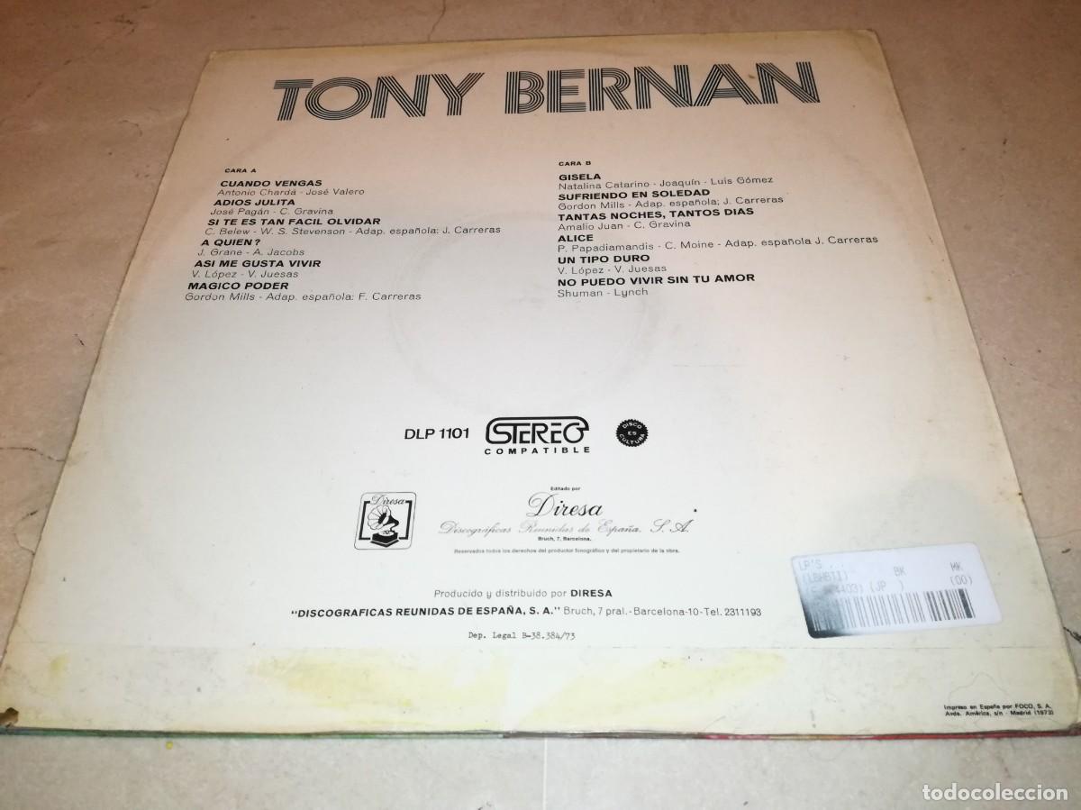 Discos de vinilo: TONY BERNAN-ORIGINAL 1973 - Foto 2
