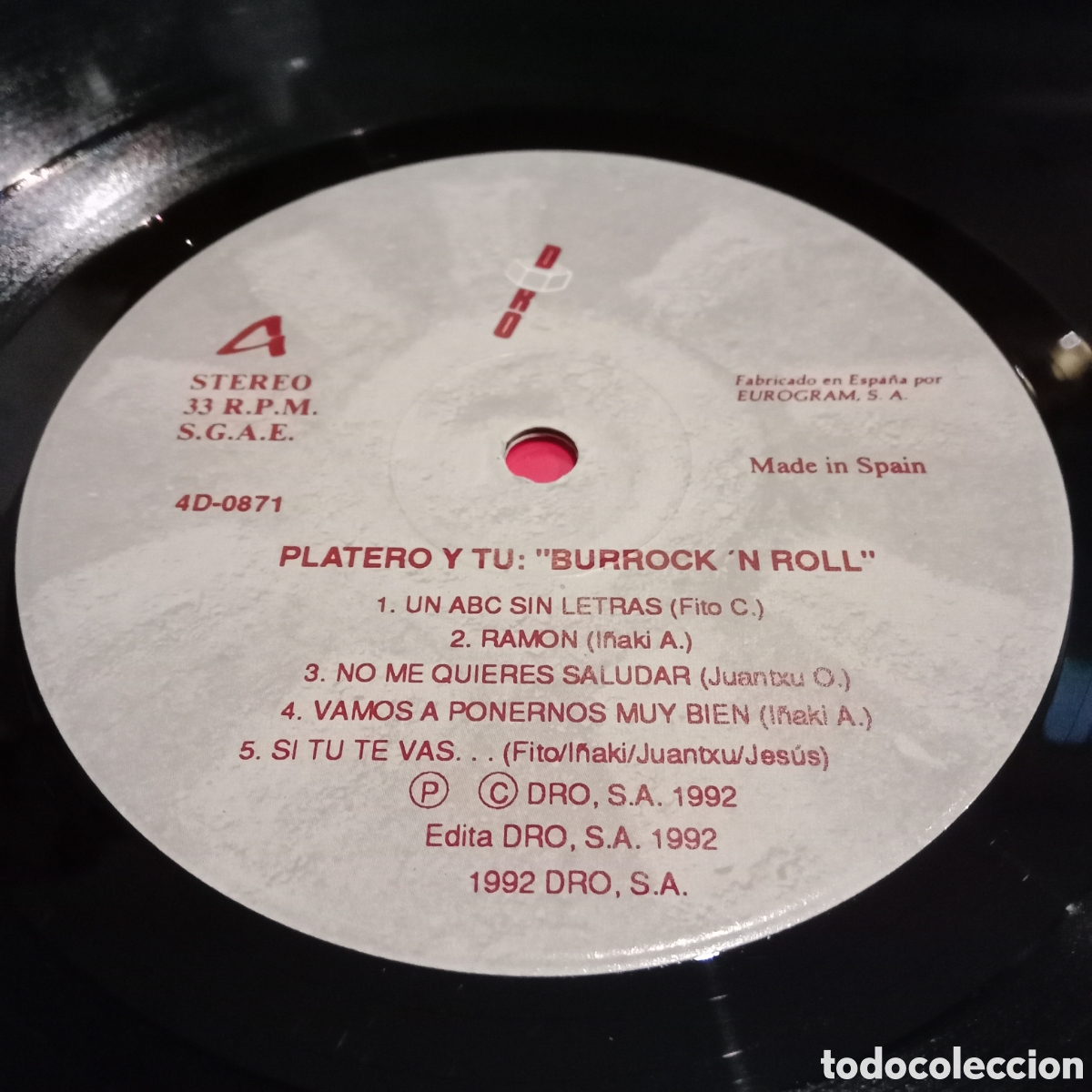Discos de vinilo: PLATERO Y TU - BURROCKN ROLL - LP - Foto 9