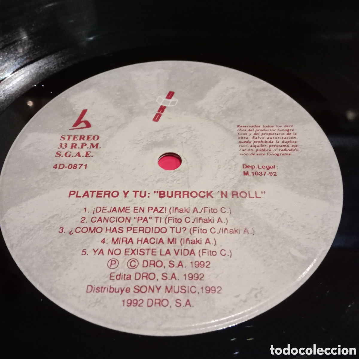 Discos de vinilo: PLATERO Y TU - BURROCKN ROLL - LP - Foto 10