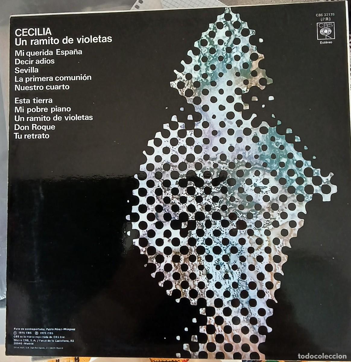 Discos de vinilo: CECILIA- UN RAMITO DE VIOLETAS /// Edtd. 1982 ( VG++/EX) - Foto 2