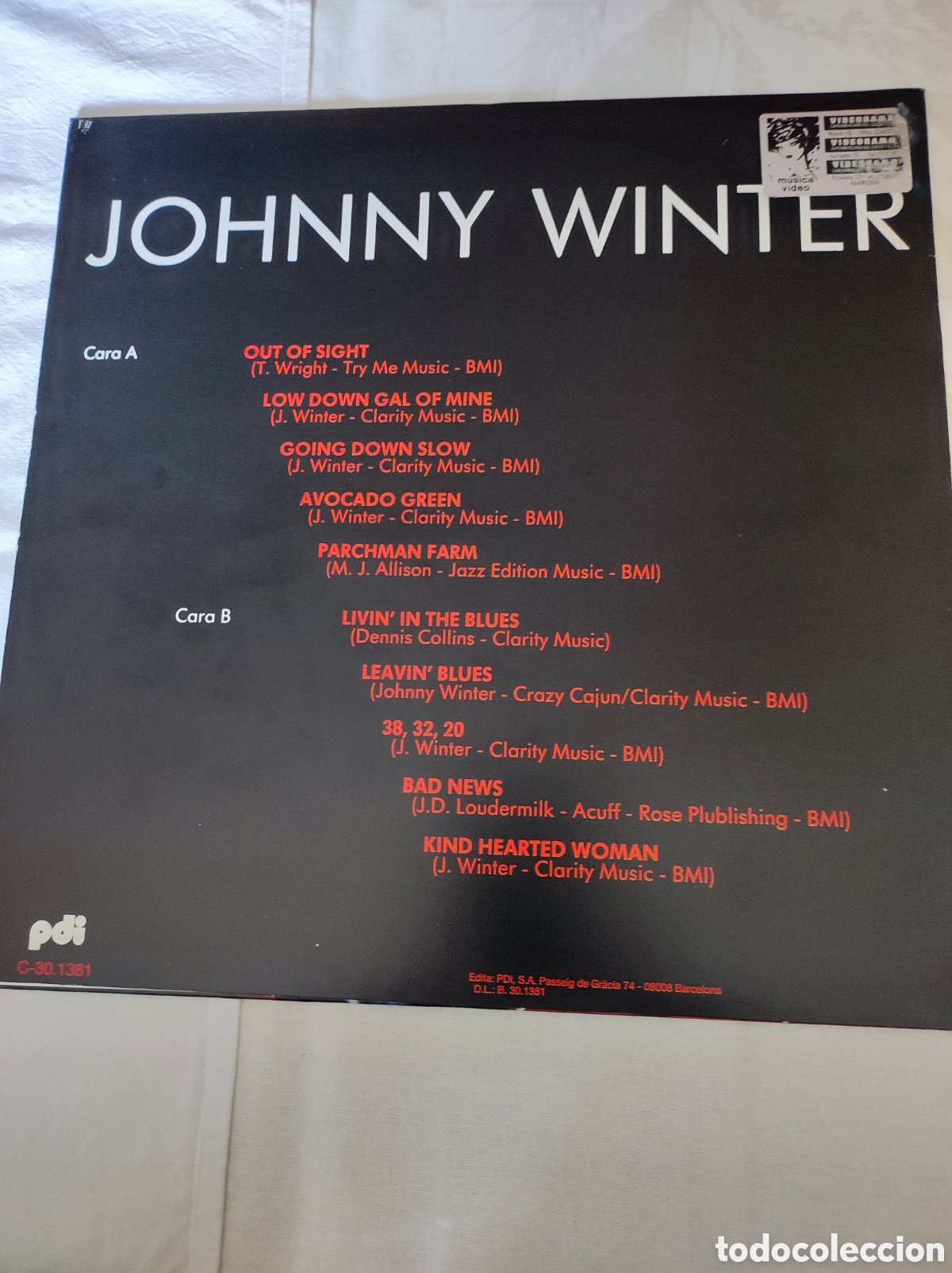 Discos de vinilo: JOHNNY WINTER - JOHNNY WINTER - Foto 2