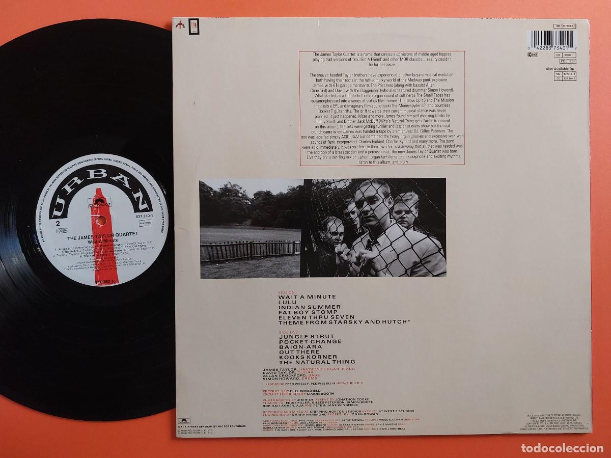 Discos de vinilo: JAMES TAYLOR QUARTET - LP Spain - MINT * WAIT A MINUTE - Foto 2