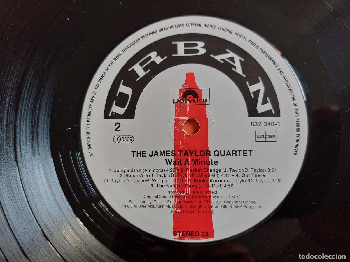 Discos de vinilo: JAMES TAYLOR QUARTET - LP Spain - MINT * WAIT A MINUTE - Foto 4