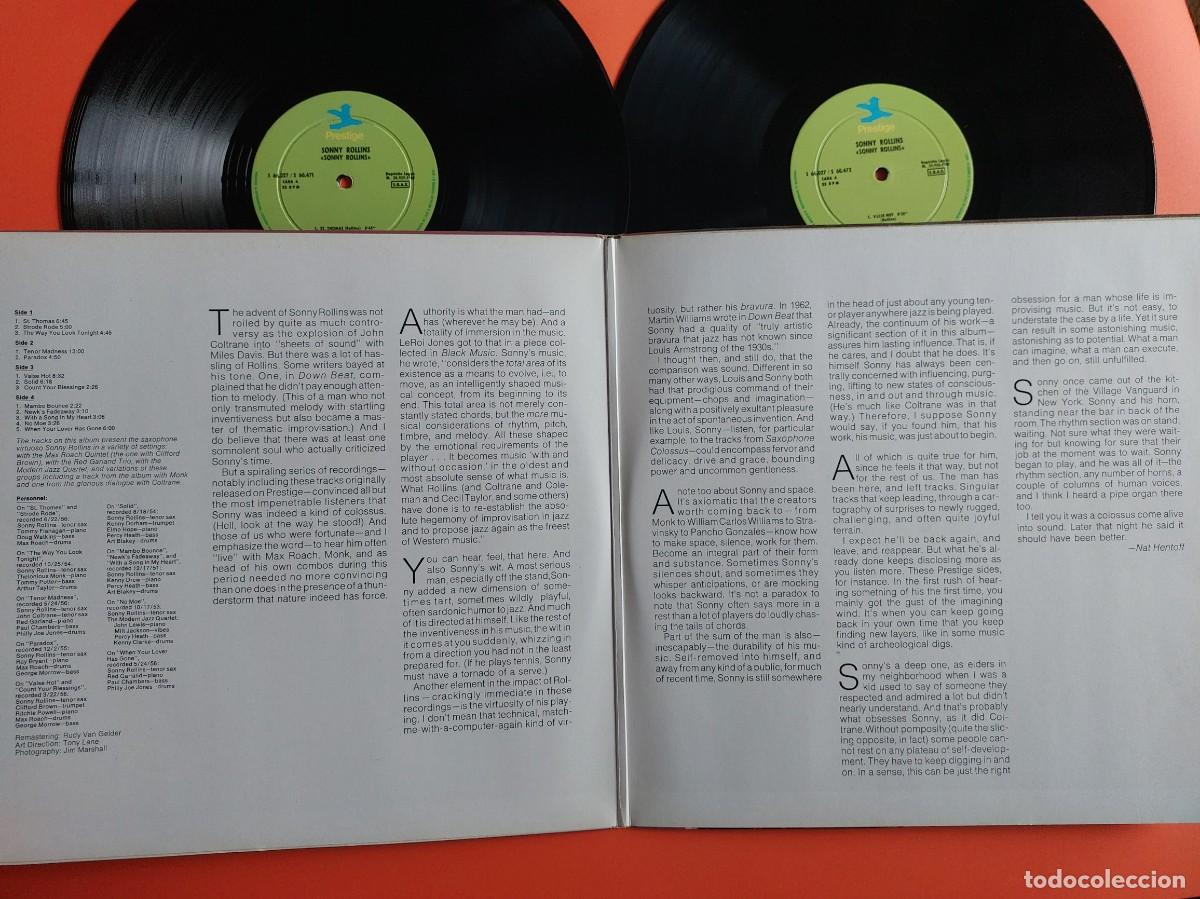 Discos de vinilo: SONNY ROLLINS - Doble LP SPAIN - MINT * ROLLINS * PRESTIGE - Foto 2