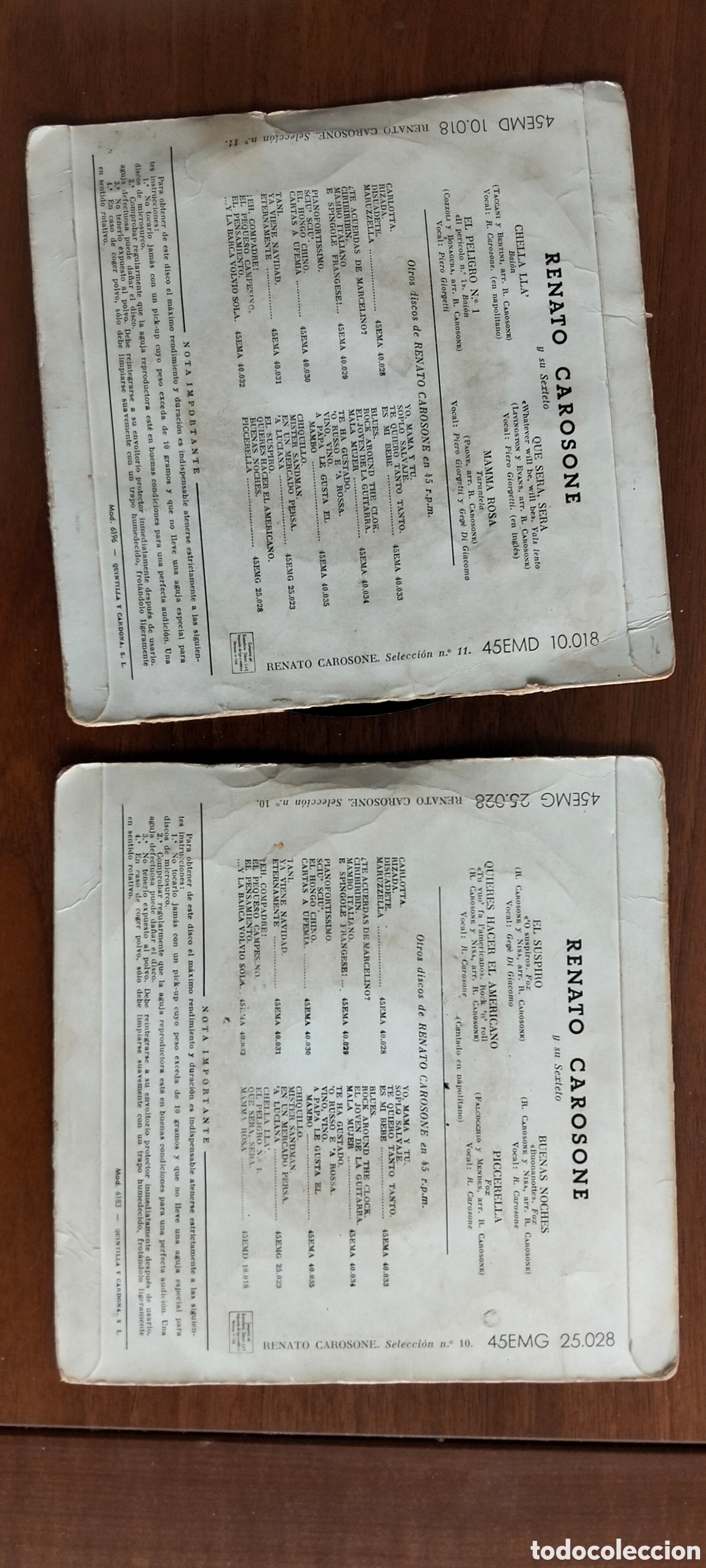 Discos de vinilo: DISCOS DE RENATO CAROSONE. - Foto 3
