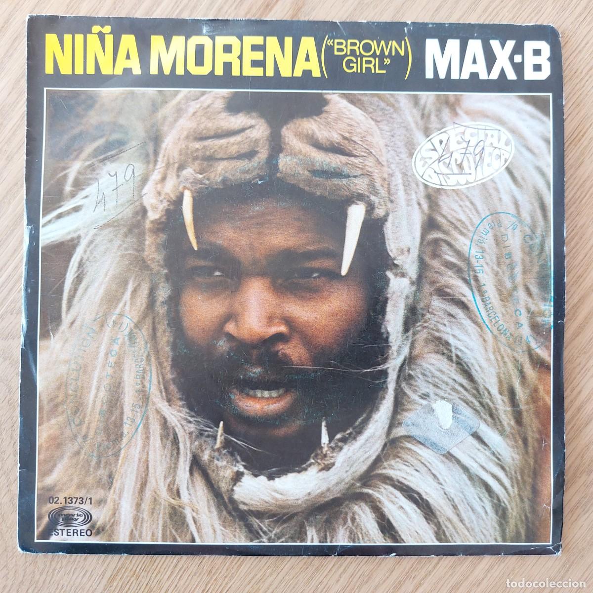 Discos de vinilo: SINGLE - MAX-B - NI&Ntilde;A MORENA - Foto 1