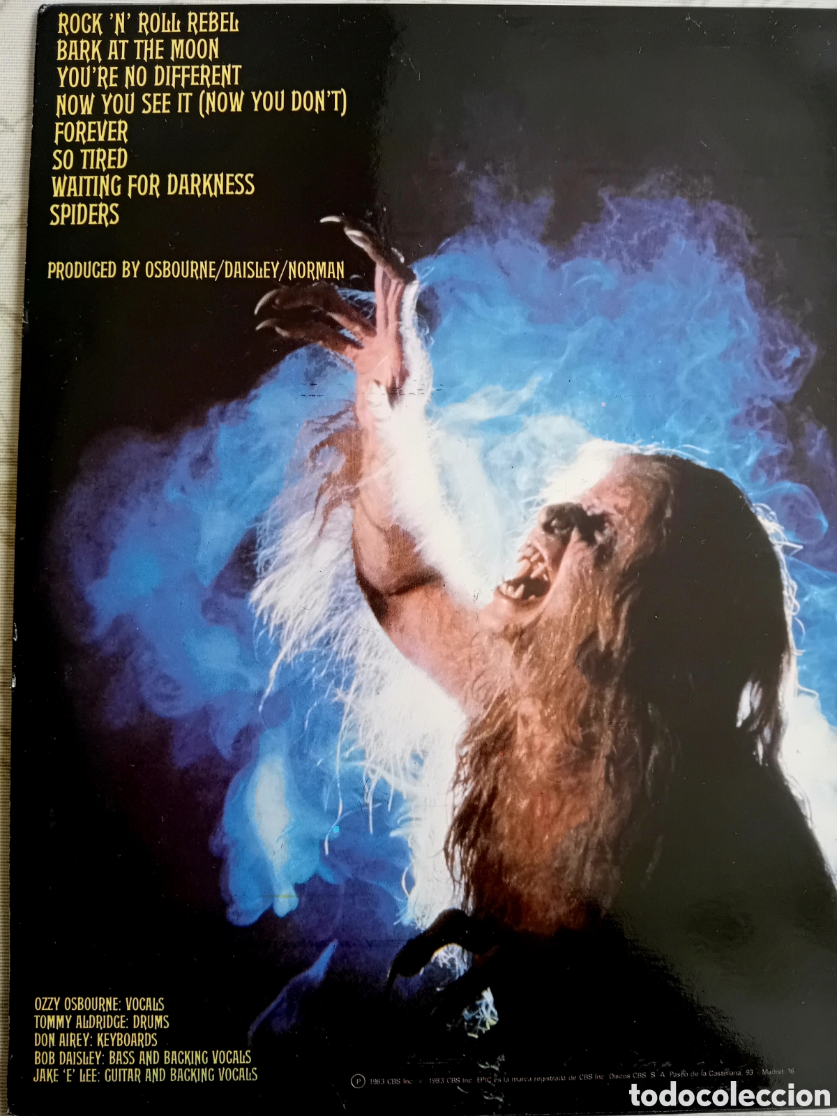 Discos de vinilo: OZZY OSBOURNE. BARK AT THE MOON. 1983 - Foto 4