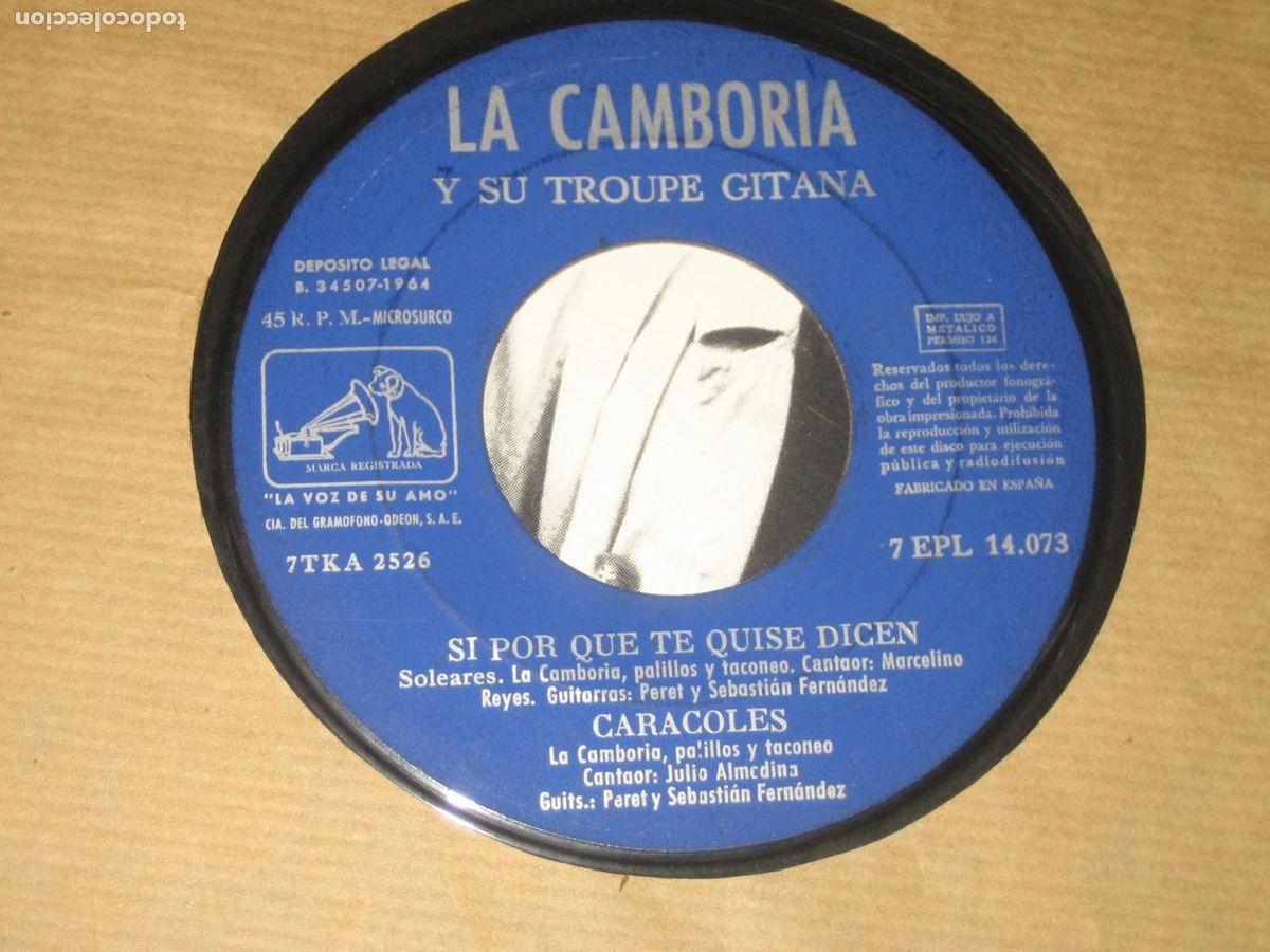 Discos de vinilo: DISCOFERTA - SINGLES/EPS - LA CAMBORIA - GUITARRA PERET - Foto 1