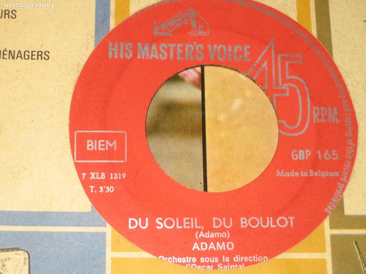 Discos de vinilo: DISCOFERTA - SINGLES/EPS - ADAMO - ED. BELGA - Foto 1