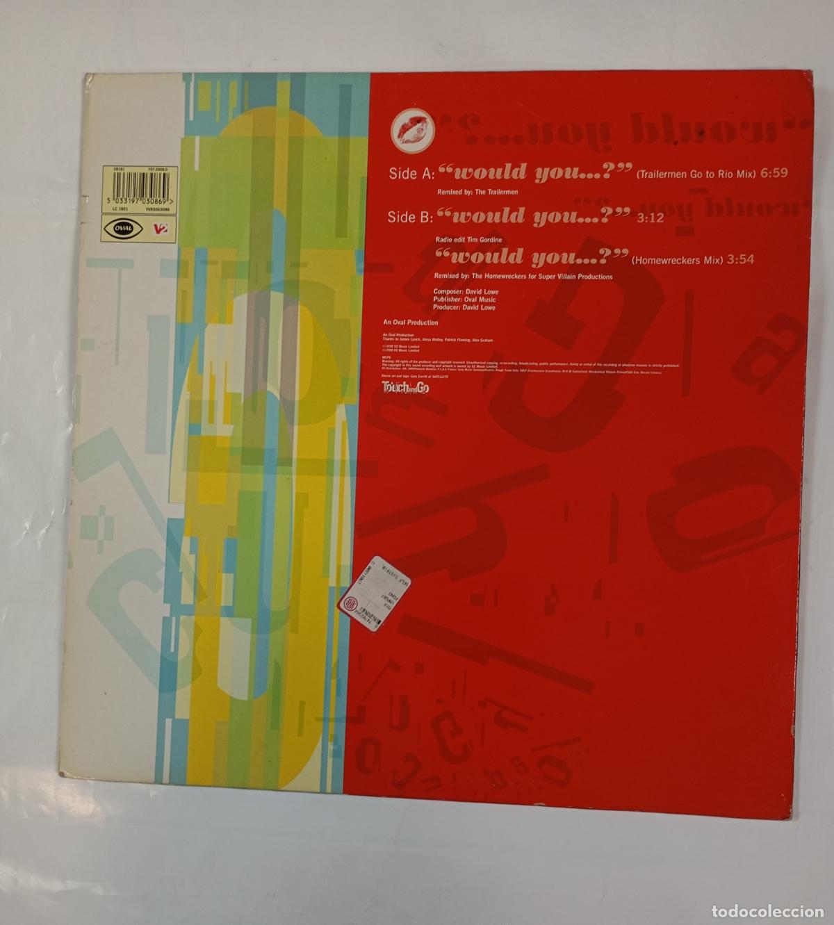 Discos de vinilo: Touch And Go &ndash; Would You...? MAXI-SINGLE. TDKDA26 - Foto 2