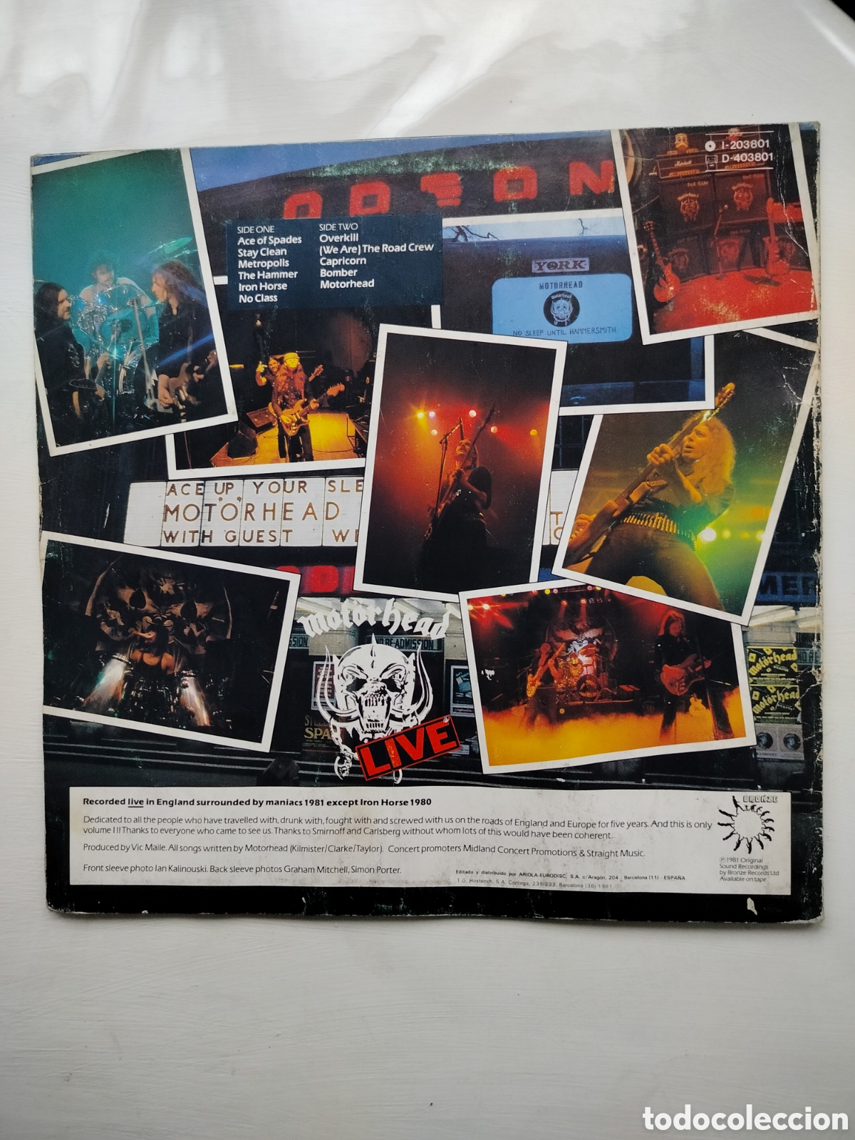 Discos de vinilo: Defectuoso Motorhead LP - Foto 2