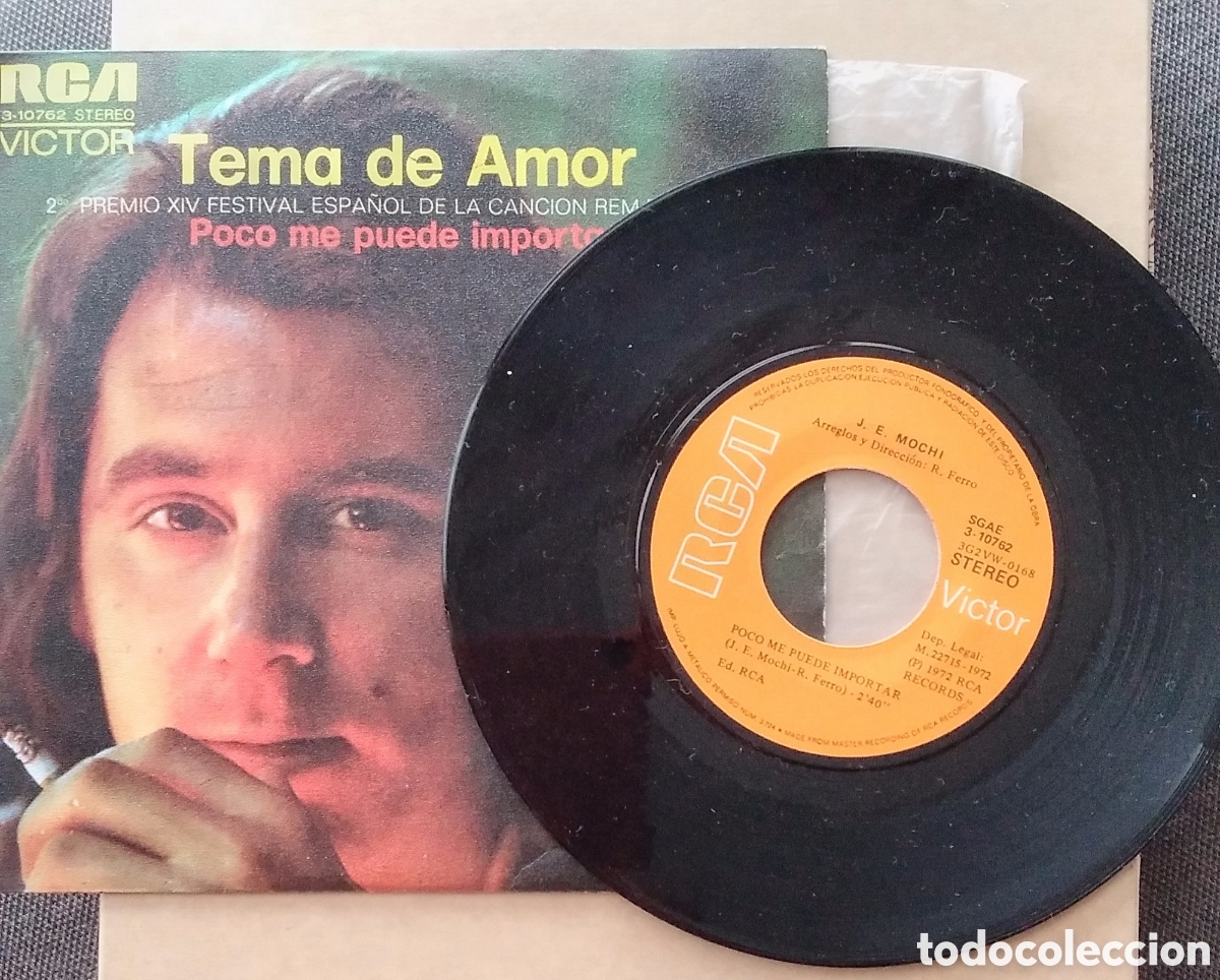 Discos de vinilo: VINILO .SENCILLO. J.E.MOCHI. 1972. - Foto 3