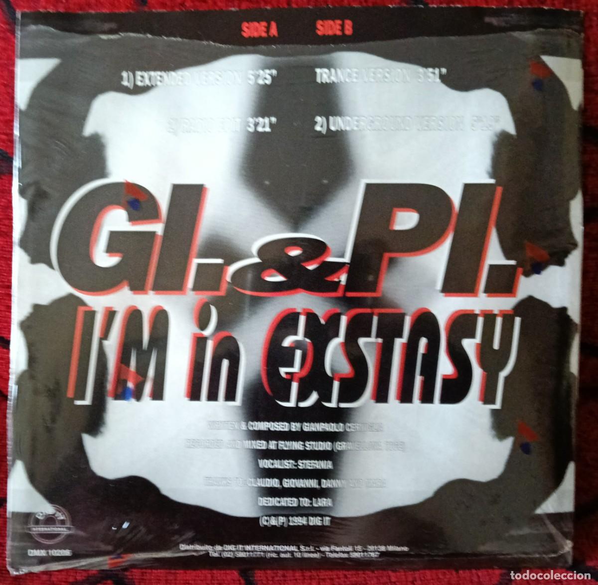 Discos de vinilo: GI & PI ** Im In Exstasy ** MAXI SINGLE VINILO 1994 - Foto 2