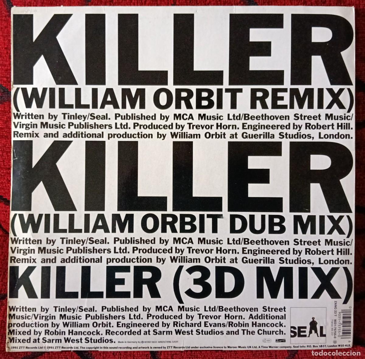 Discos de vinilo: SEAL ** Killer...Dance ** MAXI SINGLE VINILO 1991 - Foto 2