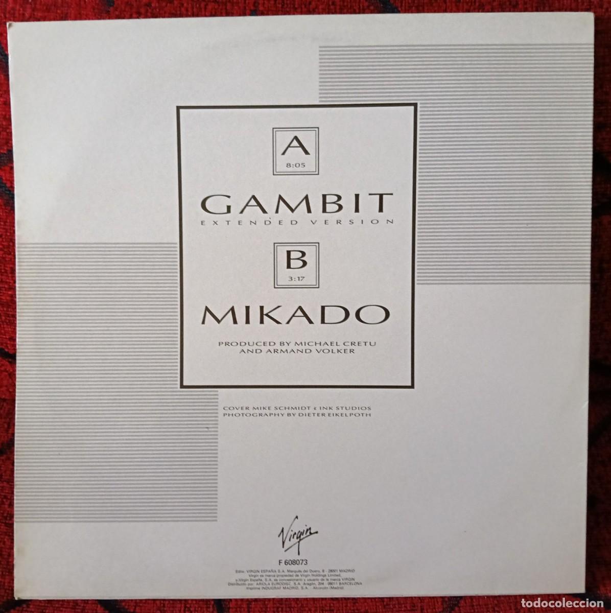 Discos de vinilo: MICHAEL CRETU ** Gambit ** MAXI SINGLE VINILO 1986 - Foto 2