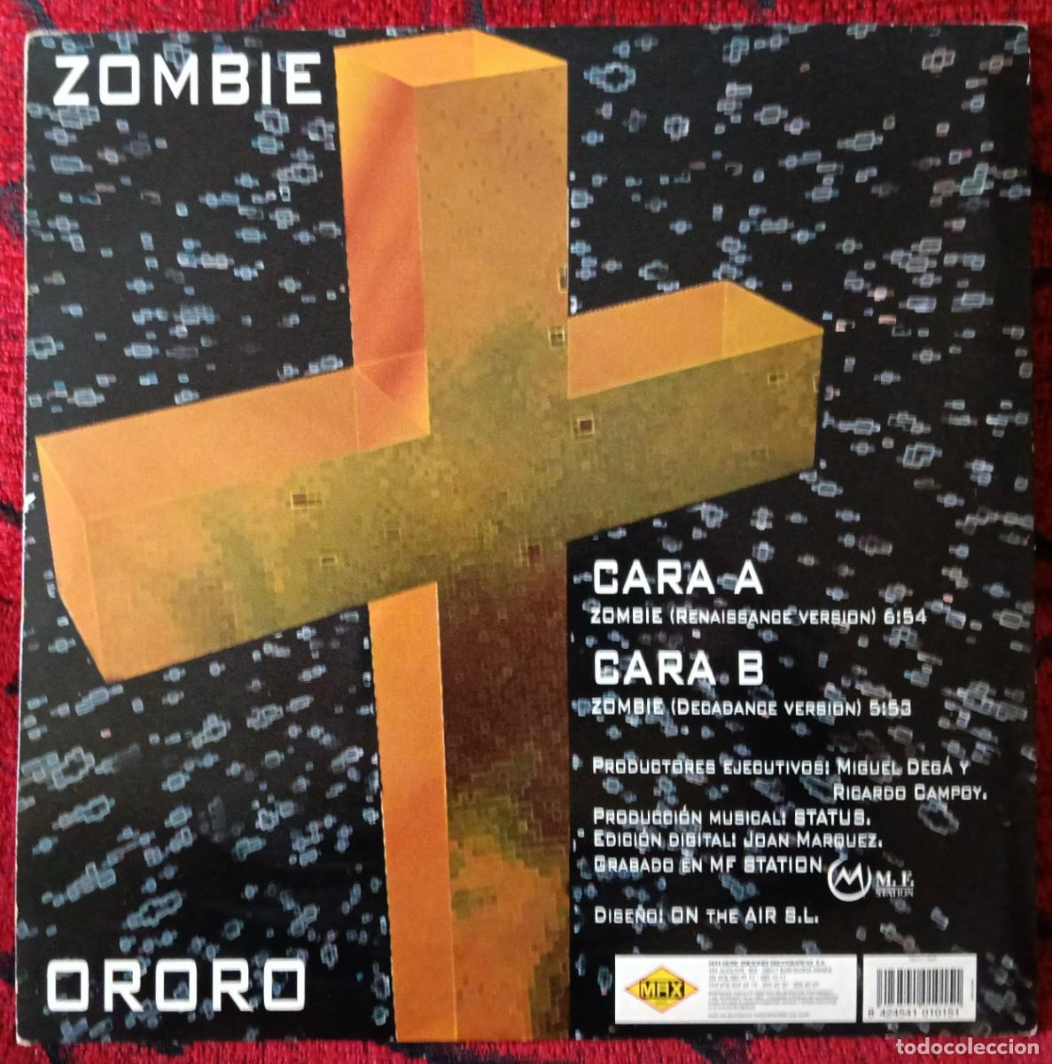 Discos de vinilo: ORORO ** Zombie ** MAXI SINGLE VINILO 1994 - Foto 2
