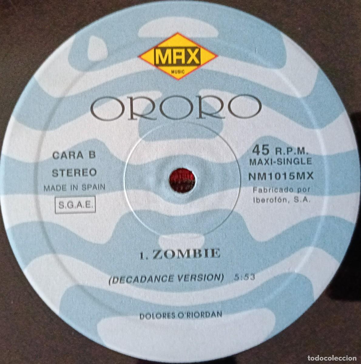 Discos de vinilo: ORORO ** Zombie ** MAXI SINGLE VINILO 1994 - Foto 4