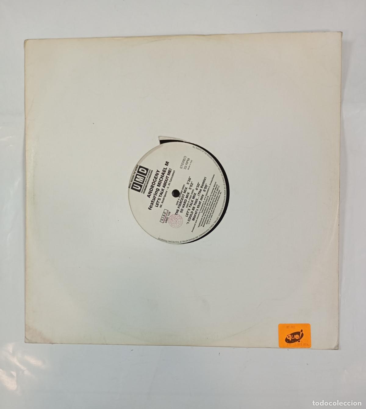 Discos de vinilo: ANDROGENY. FEATURING MICHAEL M. LETS TALK ABOUT ME. MAXI-SINGLE. TDKDA20 - Foto 1