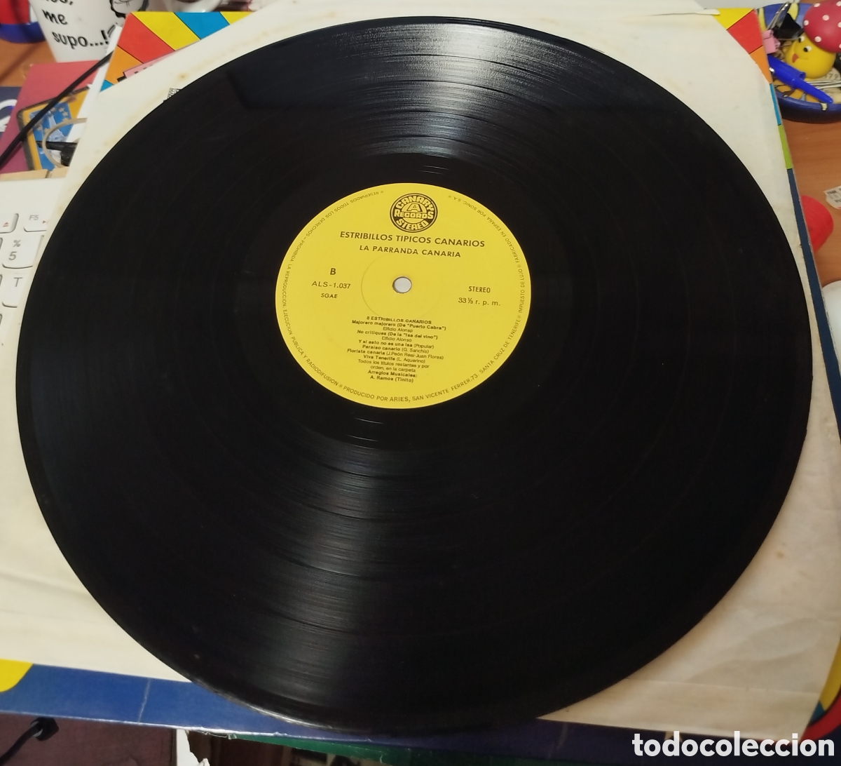 Discos de vinilo: Cancionero. Estribillos t&iacute;picos canarios. - Foto 2