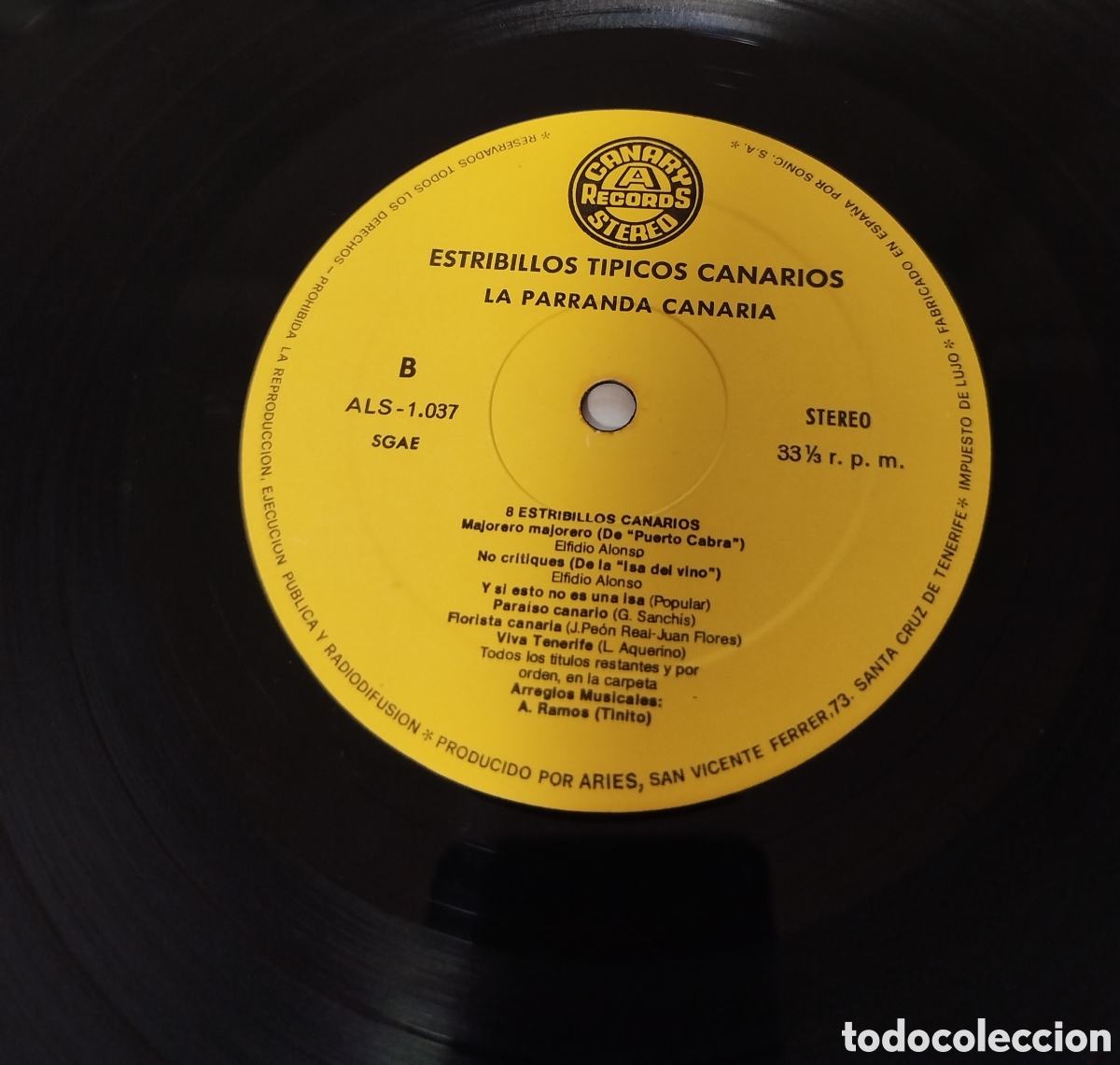 Discos de vinilo: Cancionero. Estribillos t&iacute;picos canarios. - Foto 3