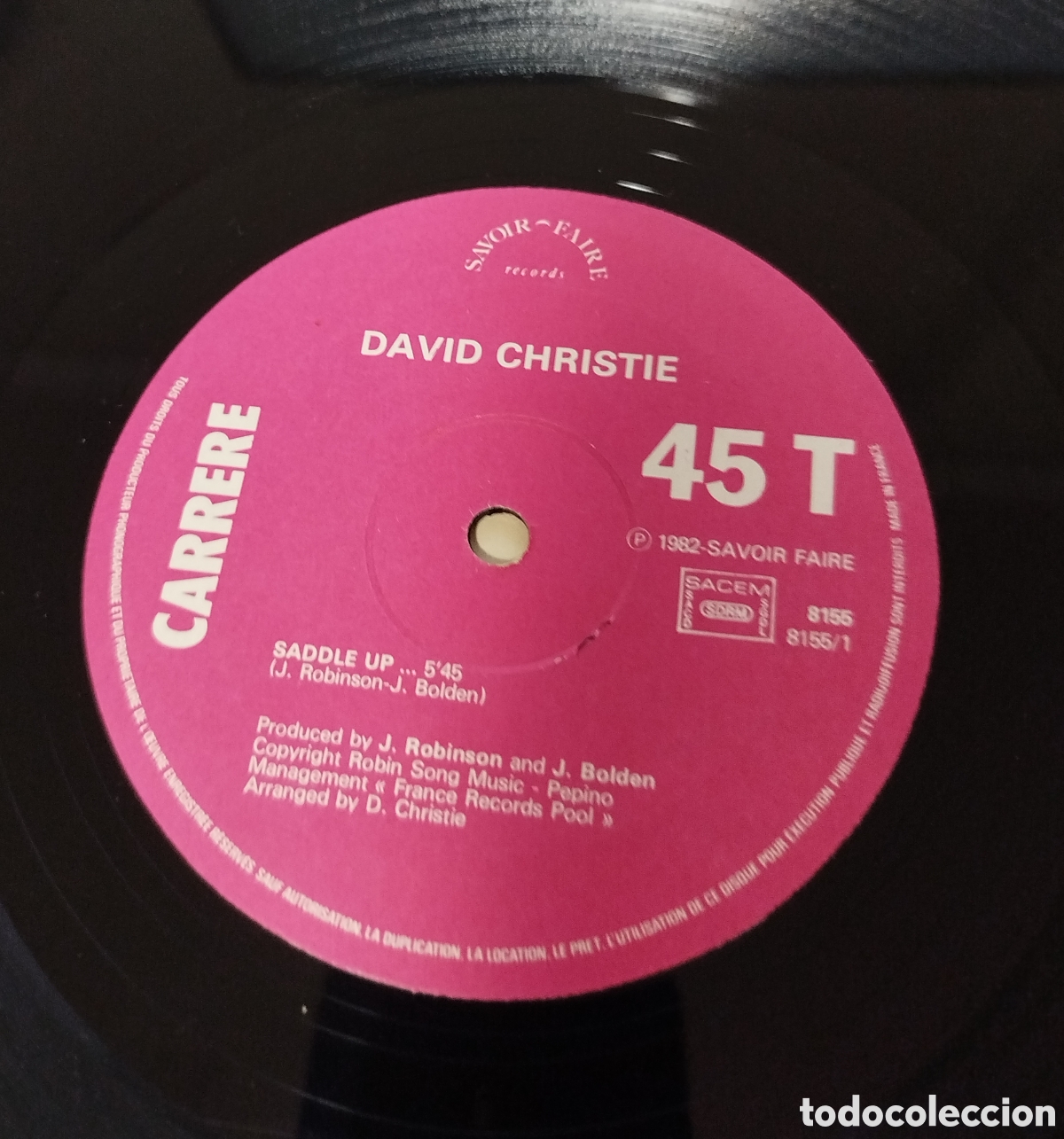 Discos de vinilo: David Christie &lrm;&ndash; Saddle Up - Foto 3