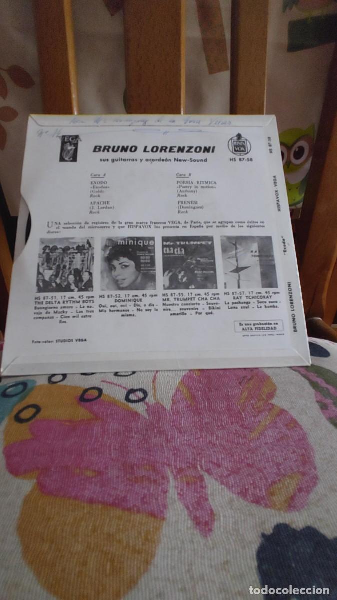 Discos de vinilo: BRUNO LORENZONI-EP EXODO +3 - Foto 2