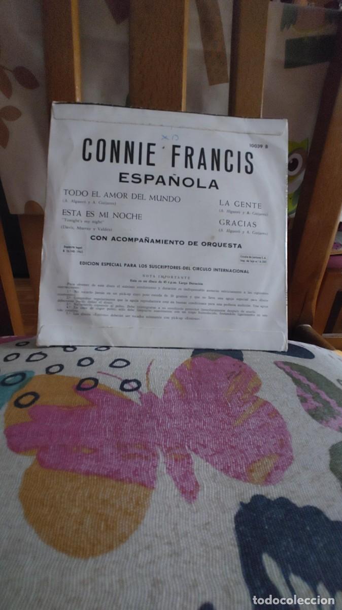 Discos de vinilo: CONNIE FRANCIS-EP ESPA&Ntilde;OLA - Foto 2