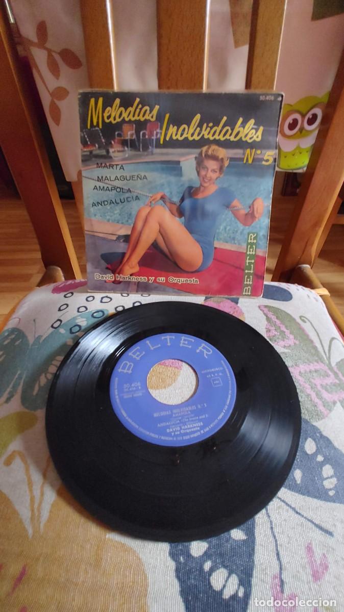 Discos de vinilo: DAVID HARKNESS Y SU ORQUESTA-EP MELODIAS INOLVIDABLES N&ordm; 5 - Foto 1