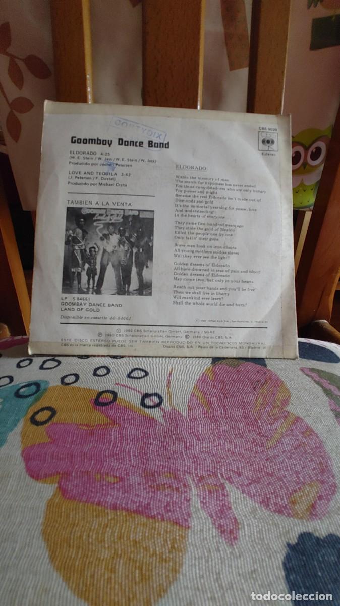 Discos de vinilo: GOOMBAY DANCE BAND-SINGLE ELDORADO - Foto 2