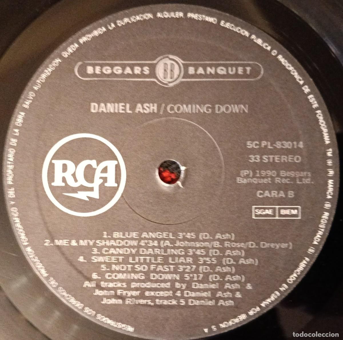 Discos de vinilo: DANIEL ASH ** Coming Down ** VINILO LP 1991 - Foto 4