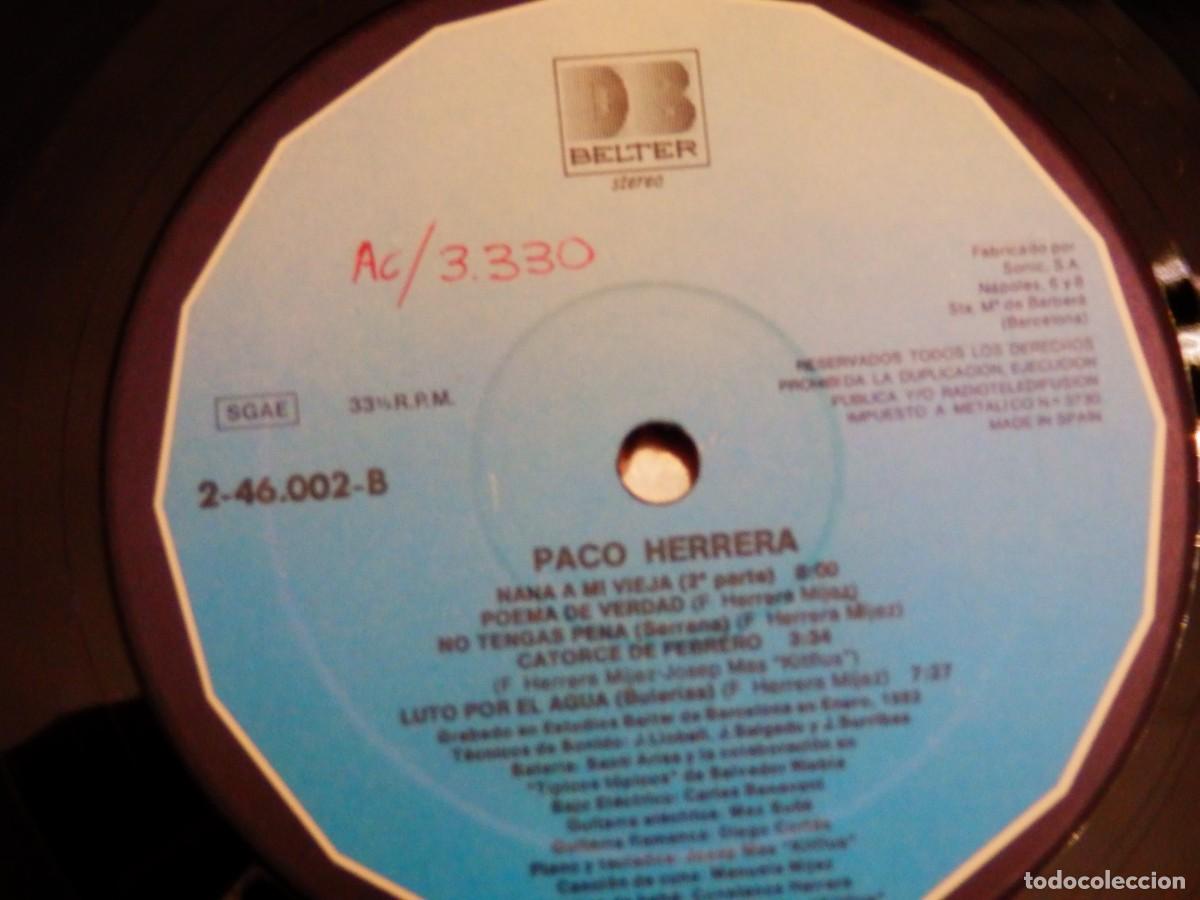 Discos de vinilo: Paco Herrera * LP Vinilo * T&iacute;picos T&oacute;picos 1982 * Carpeta Gatefold - Foto 4