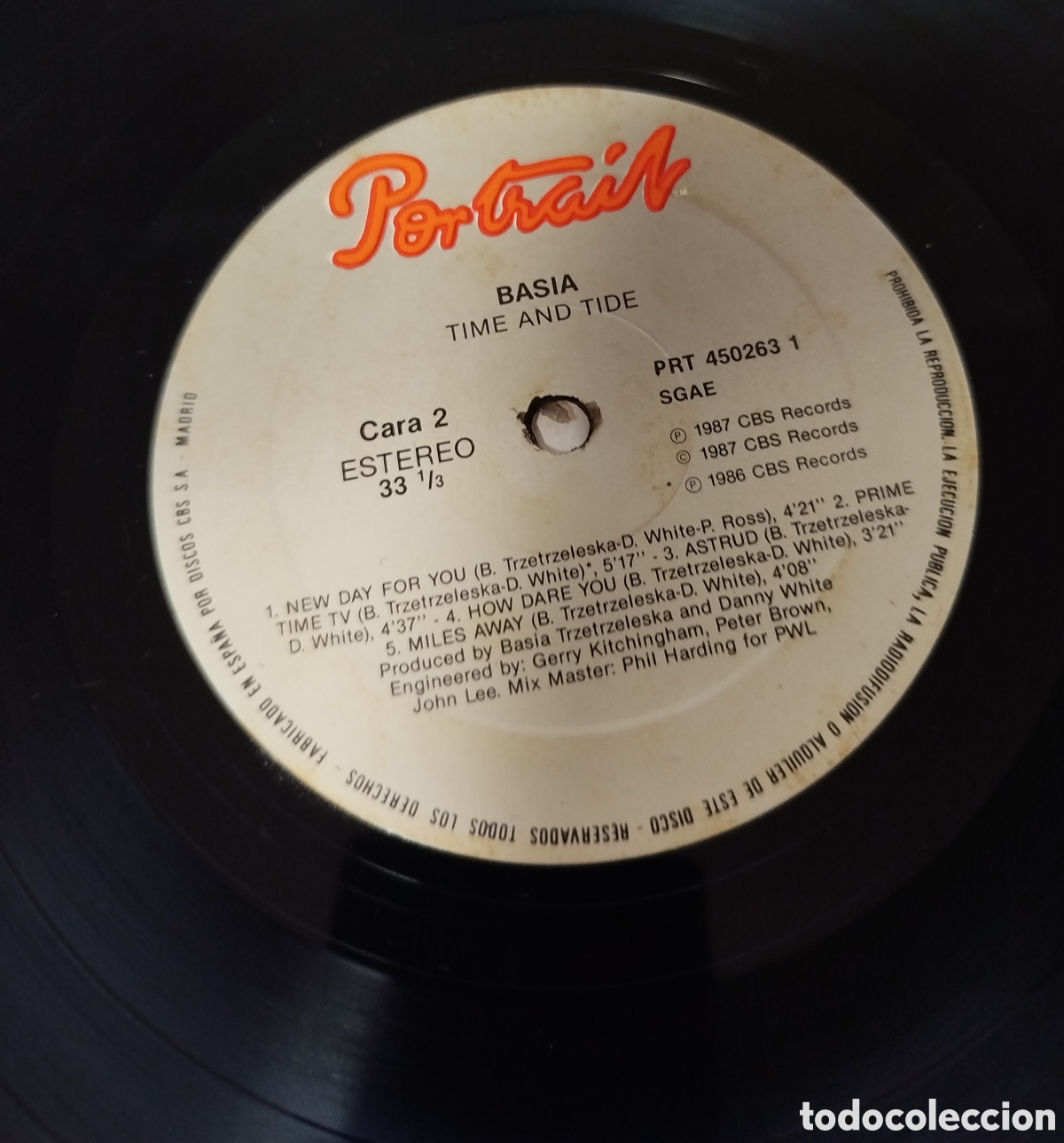 Discos de vinilo: Basia - Time and tide - Foto 3