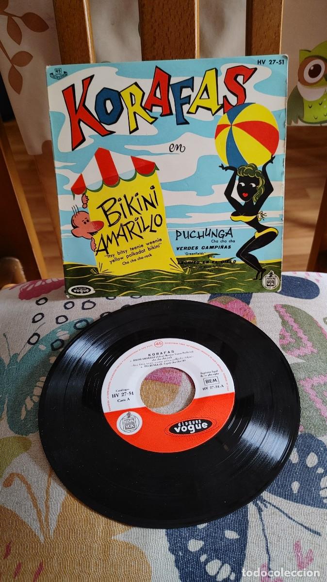 Discos de vinilo: KORAFAS-EP BIKINI AMARILLO +3 - Foto 1