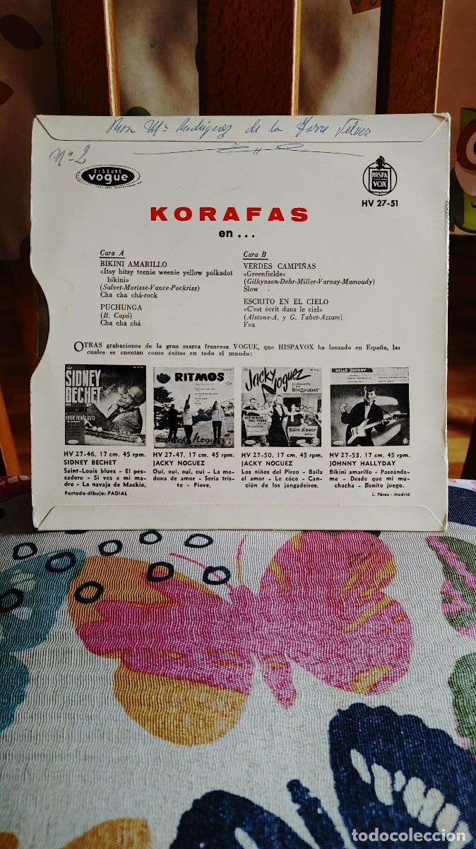 Discos de vinilo: KORAFAS-EP BIKINI AMARILLO +3 - Foto 2