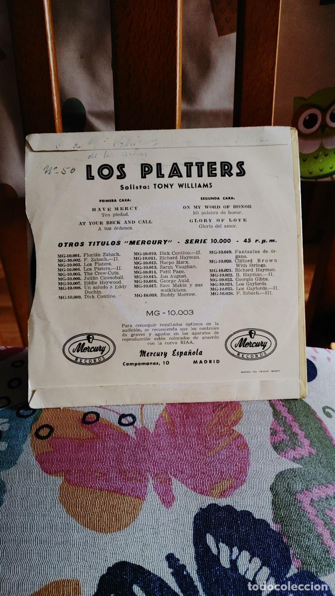 Discos de vinilo: LOS PLATTERS-EP HAVE MERCY +3 - Foto 2