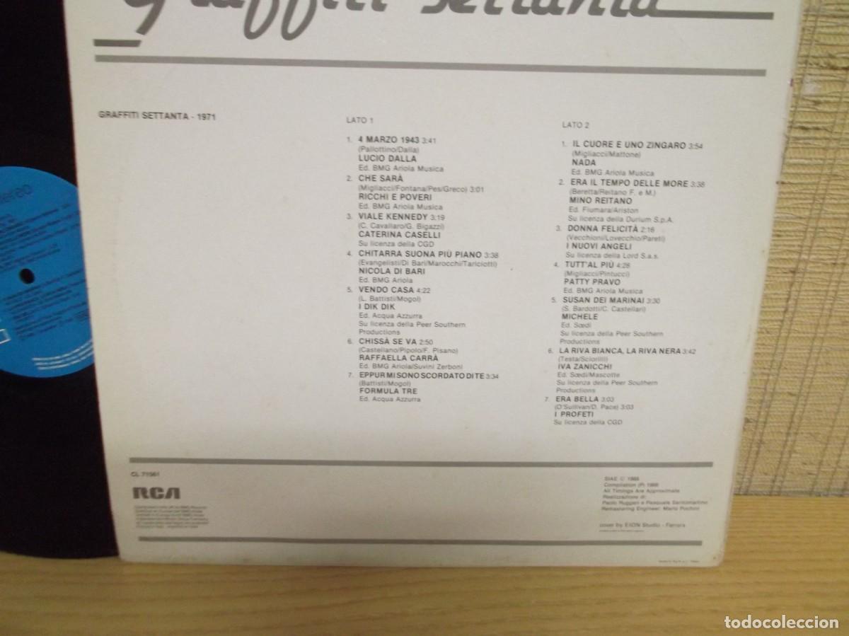 Discos de vinilo: Graffiti settanta 1971.RCA Siae.Lp vinilo - Foto 3
